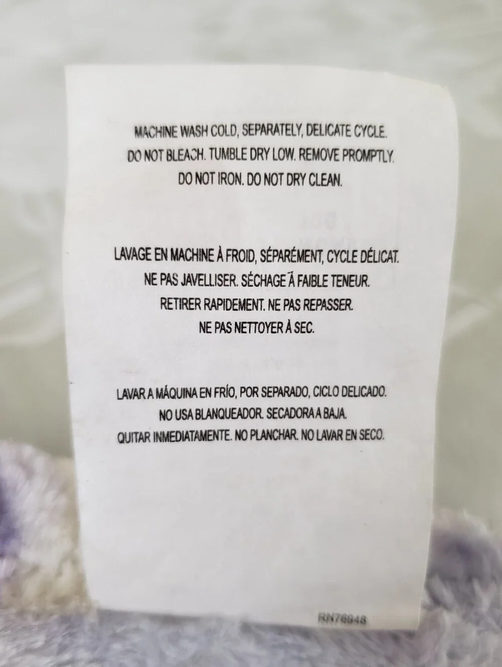 Betsey Johnson Purple & White Butterfly Pattern 50 X 70 Throw Blanket NWT